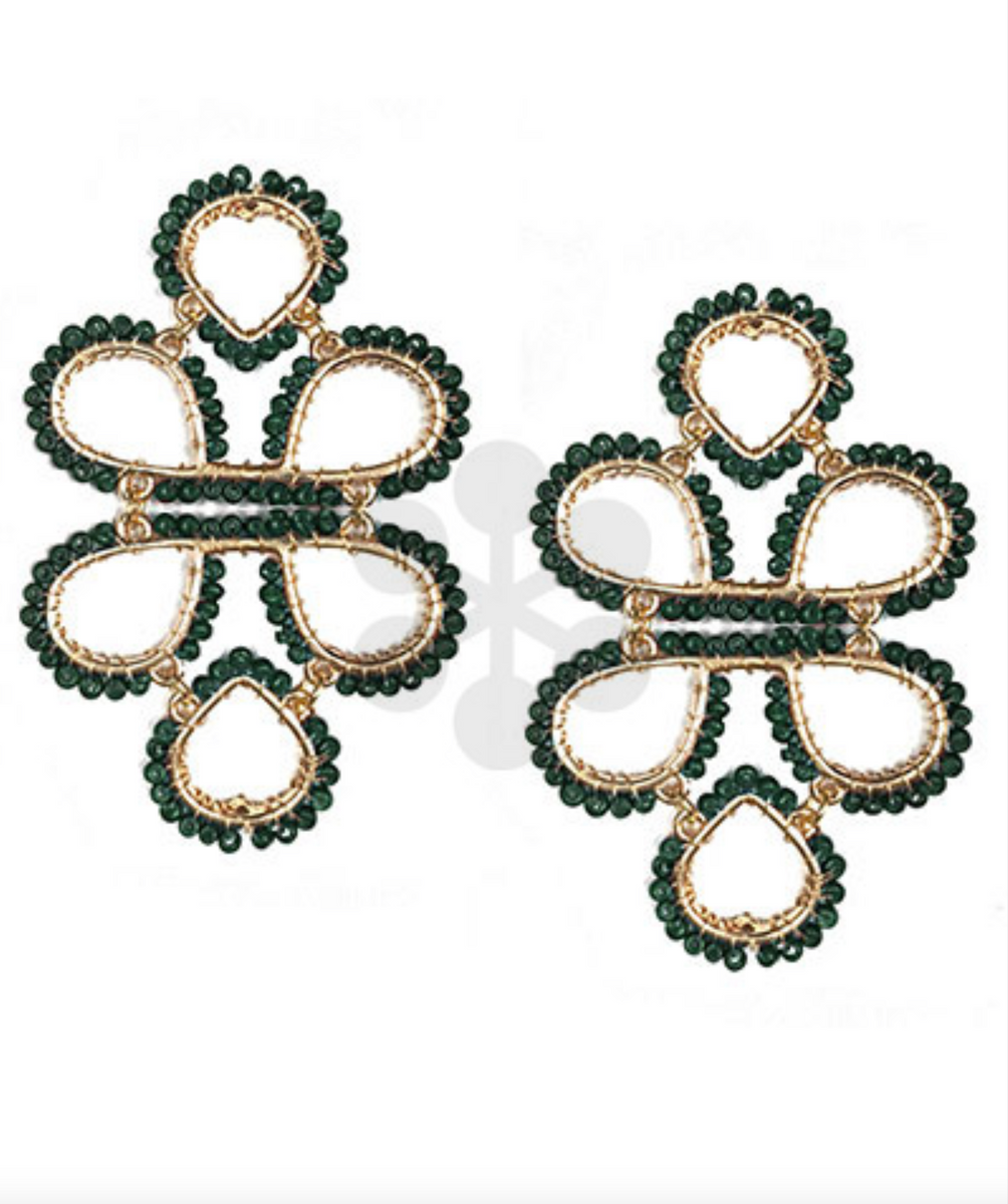 Infinity Knot Seed Bead Earrings – Azlinn Hope Infinity Knot Seed Bead Earrings – Azlinn Hope