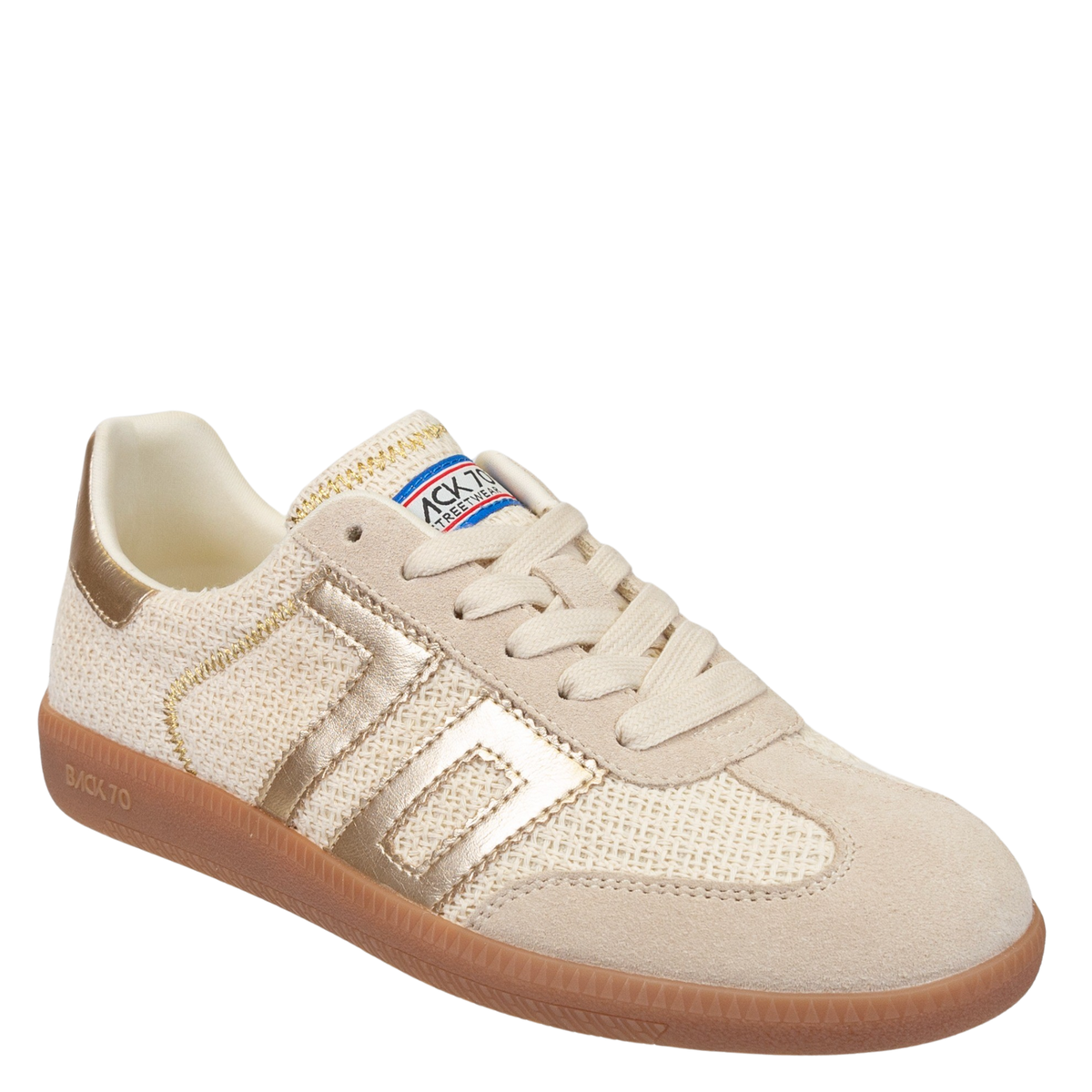 Iuta 2512 in Gold Sneakers | Women's Shoes by BACK 70 – Azlinn Hope