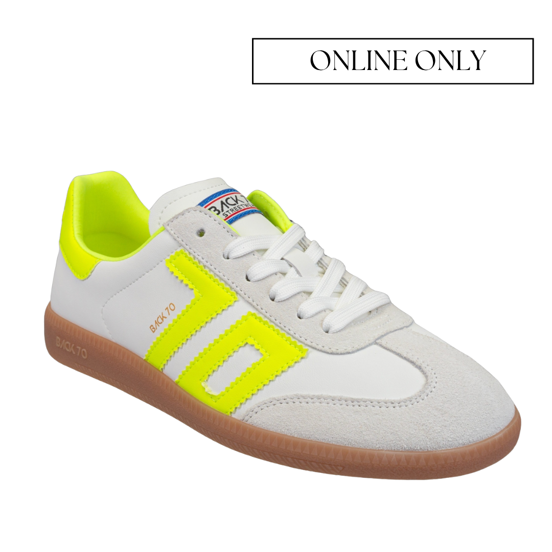 BACK 70 - CLOUD 2505 in FLUORESCENT YELLOW Sneakers – Azlinn Hope