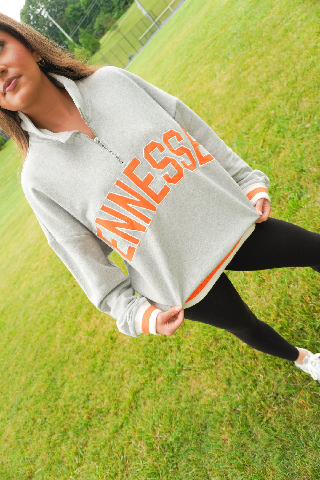 Tennessee Collared Half Zip – Azlinn Hope