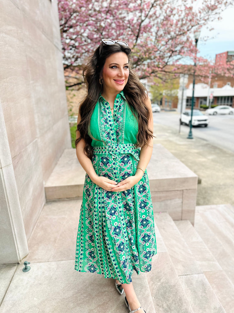 Koda Animal Sequin Halter Gown | Tadashi Shoji