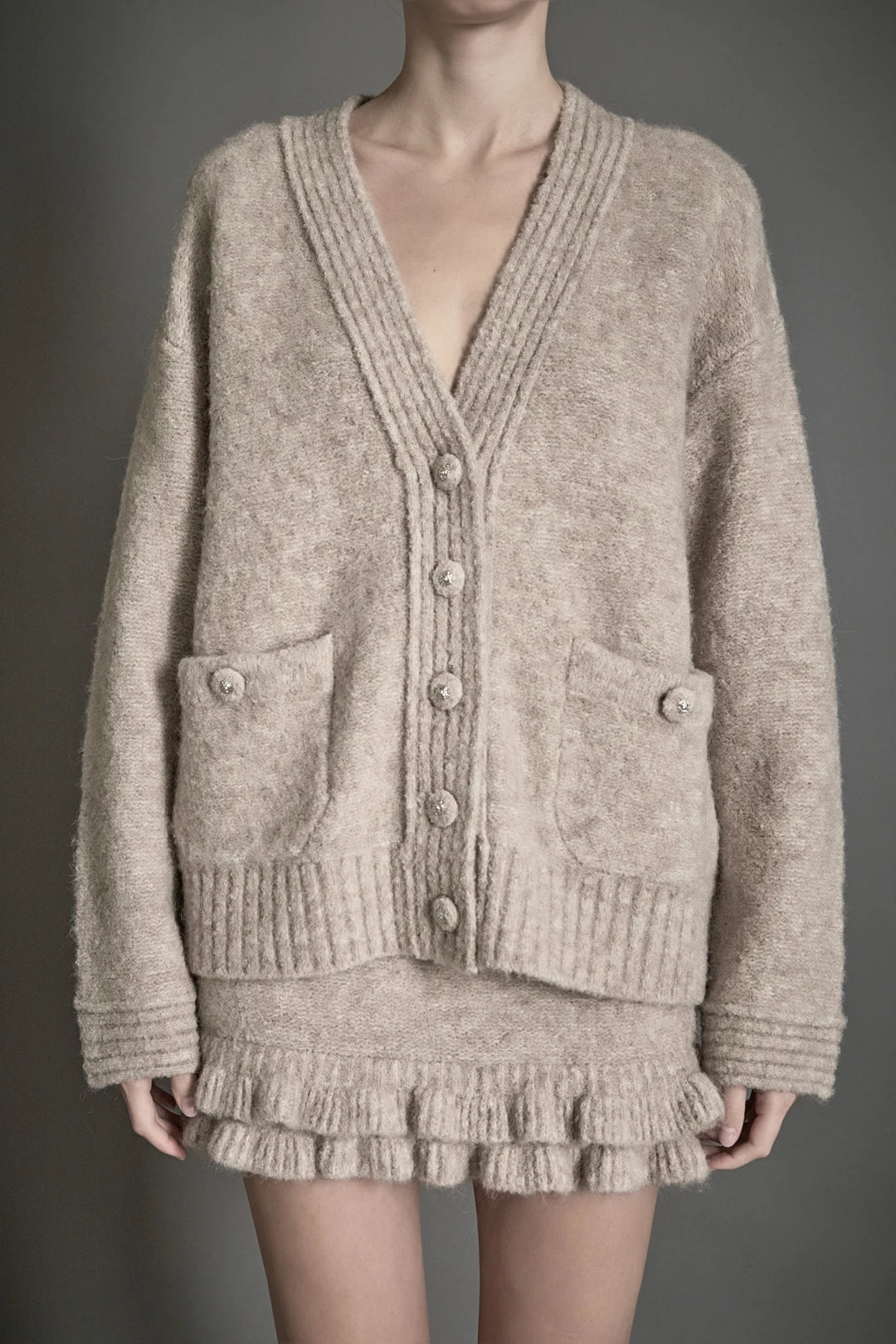 トップス ozz on cardigan Fuzzy Oversized Cardigan – Azlinn Hope