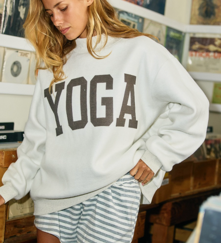 Pilates Reversible Mock-Neck Sweatshirt – Azlinn Hope