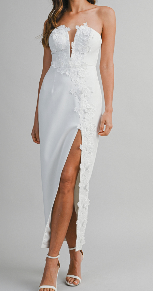 Strapless Sweetheart Neckline Plunge V Wire Maxi Dress – Azlinn Hope Strapless Sweetheart Neckline Plunge V Wire Maxi Dress – Azlinn Hope