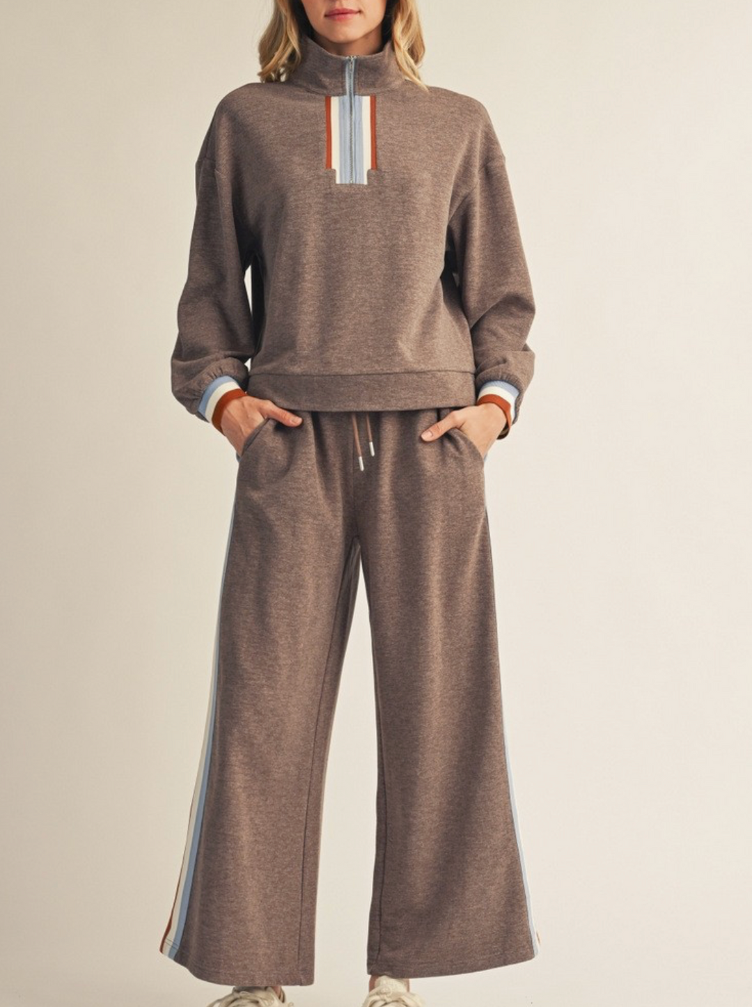 Fall Muse Half Zip Top & Pant Set – Azlinn Hope