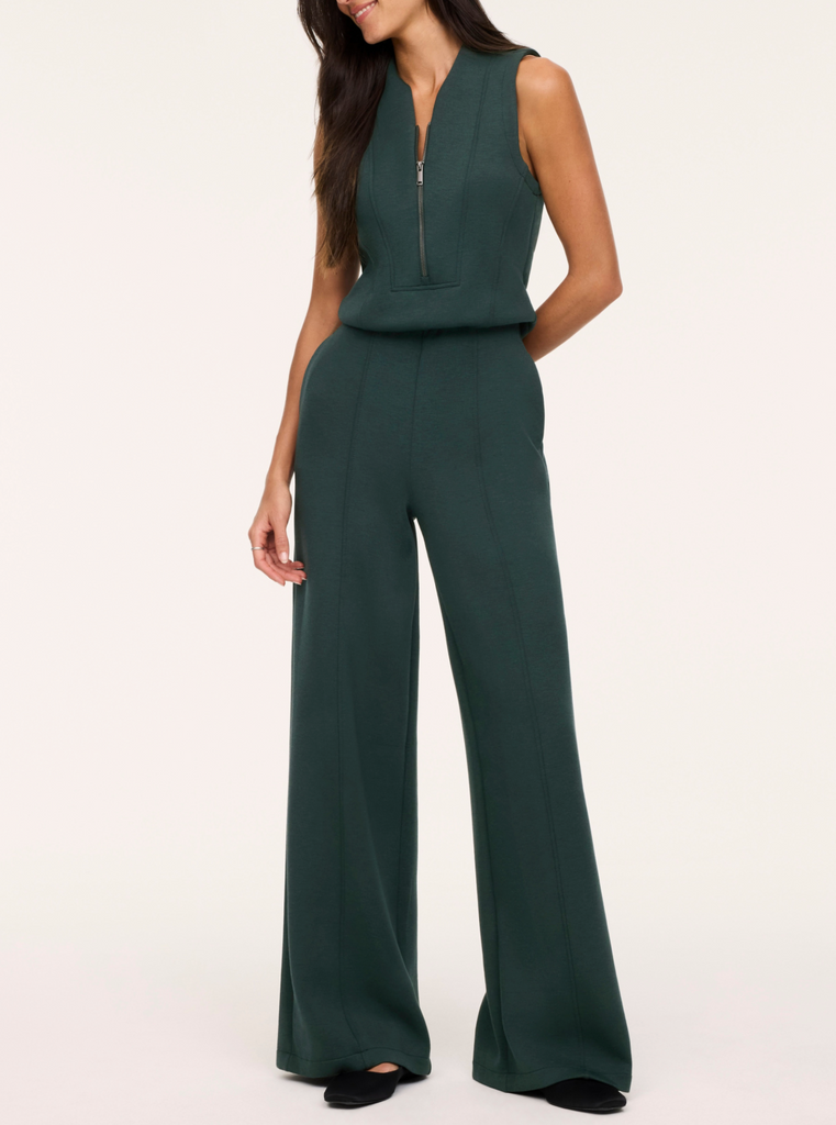 Spanx Airessentials® Shawl Collar Half Zip Jumpsuit Regular