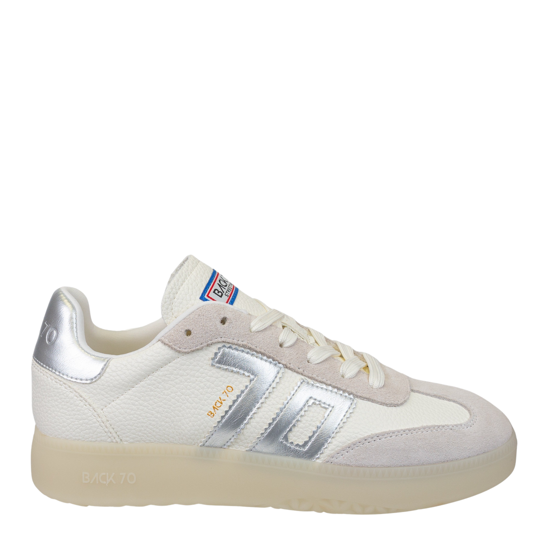 BACK 70 - BOSTON 2502 in METALLIC SILVER Sneakers – Azlinn Hope