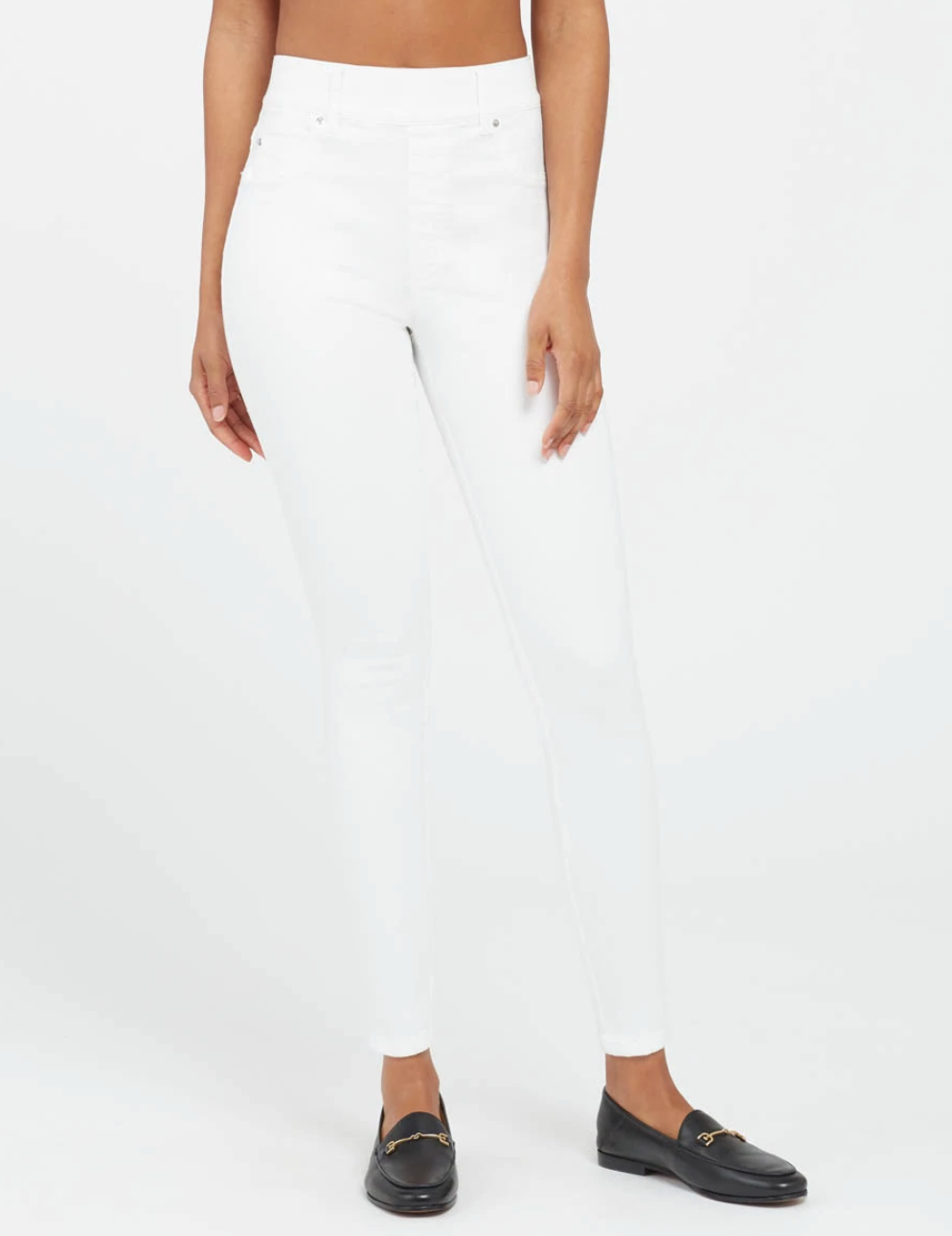 Spanx Ankle Skinny Jeans, White – Azlinn Hope